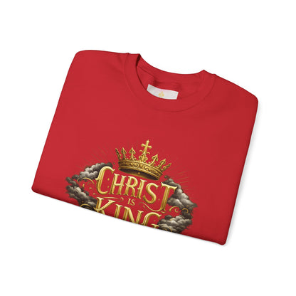 Christ is King (Gold) - Women's Christian Sweatshirt