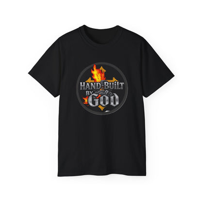 Men’s “Hand Built By God” Christian T-Shirt