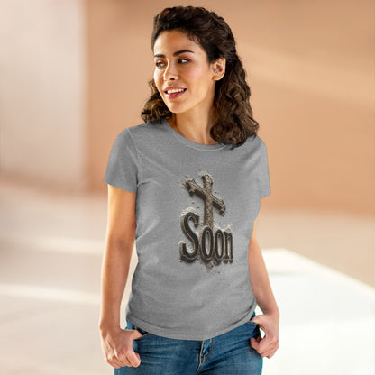 Christian Women’s T-Shirt – Soon Cross Tee