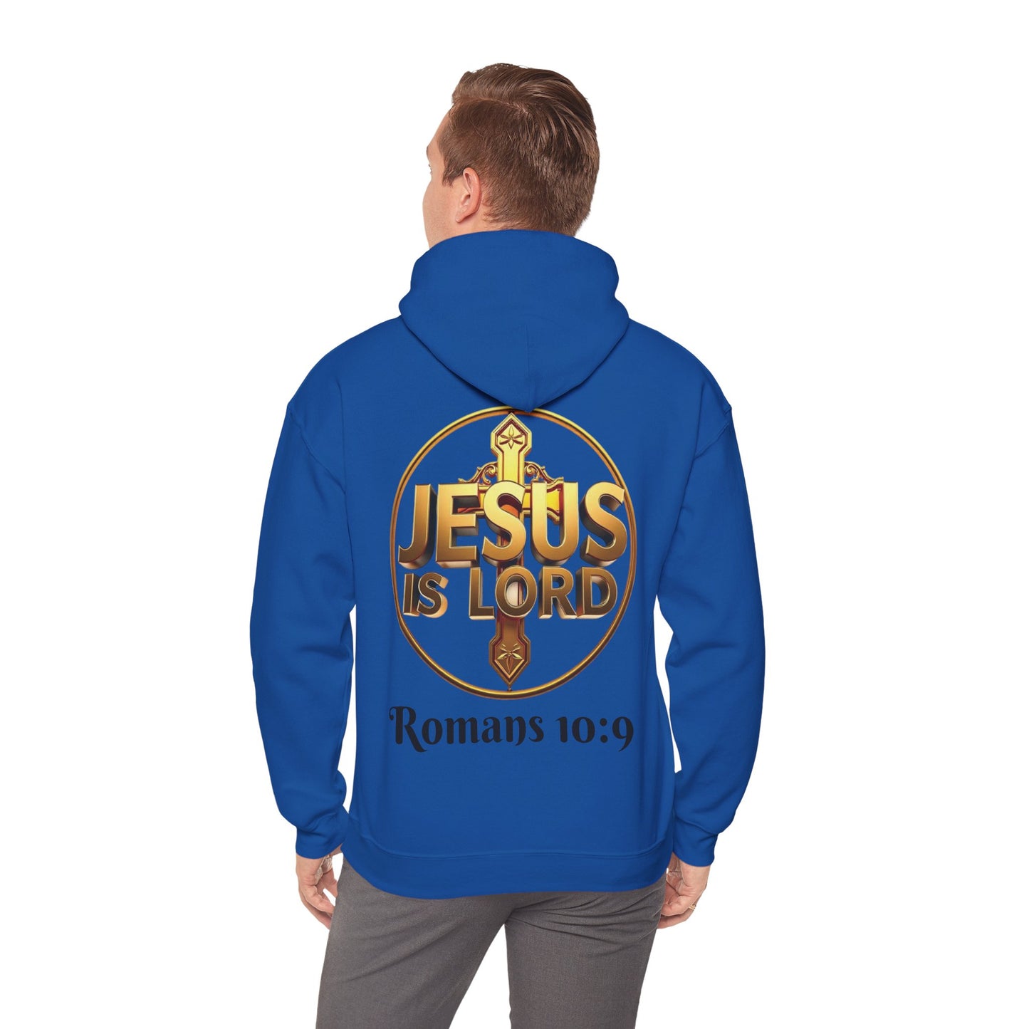 Jesus Is Lord Christian Hoodie – Men’s Bold Faith Streetwear (Dark Lettering)