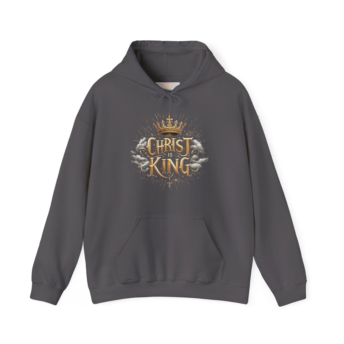 Men’s “Christ is King” Christian Hoodie – Bold Sovereignty Faith Pullover
