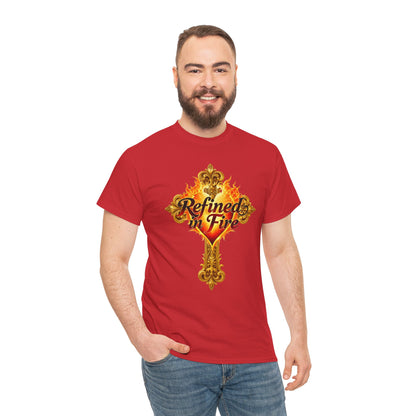 Refined in Fire — Men's Ornate Christian T-Shirt