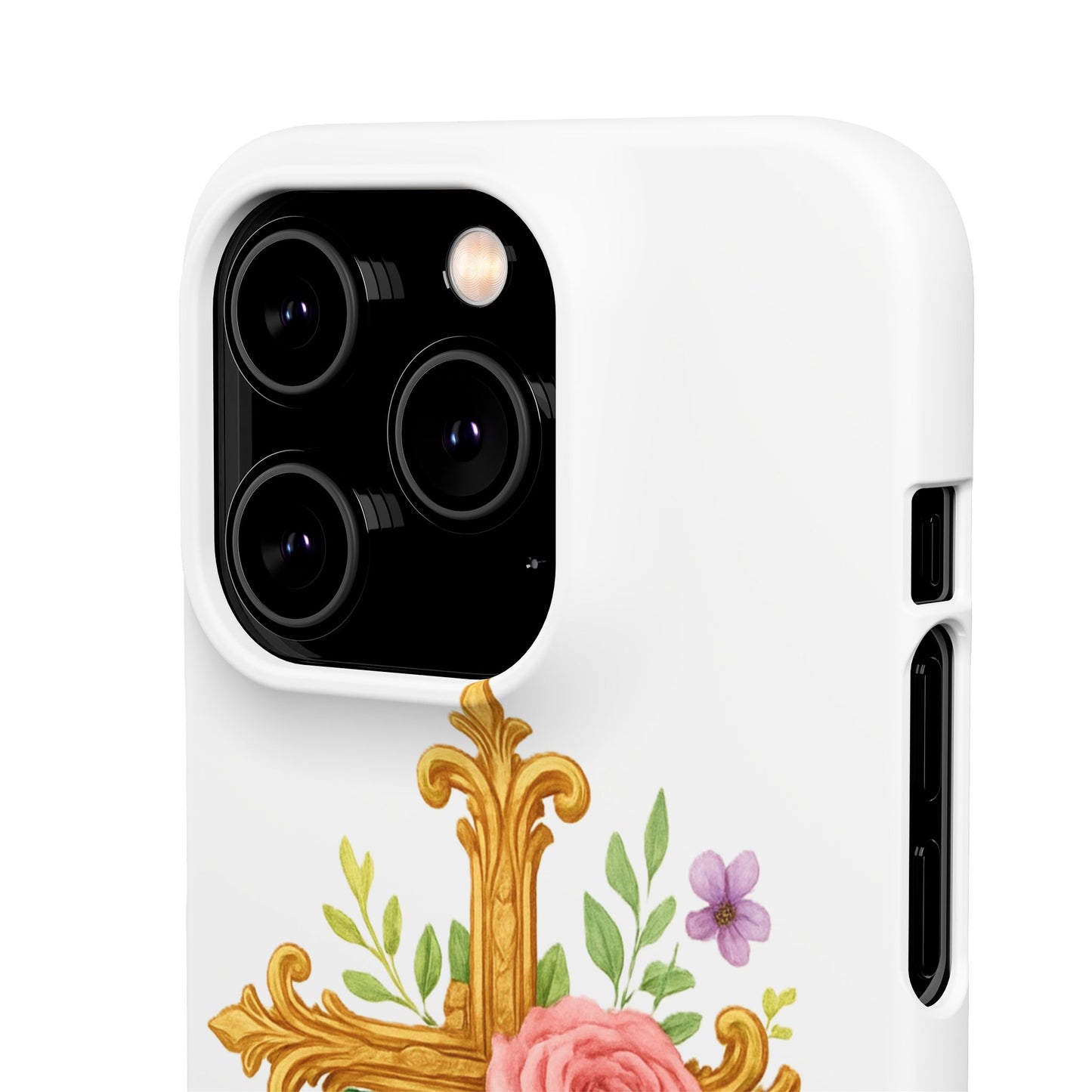 Floral Cross Snap Case for iPhone – Faith in Bloom