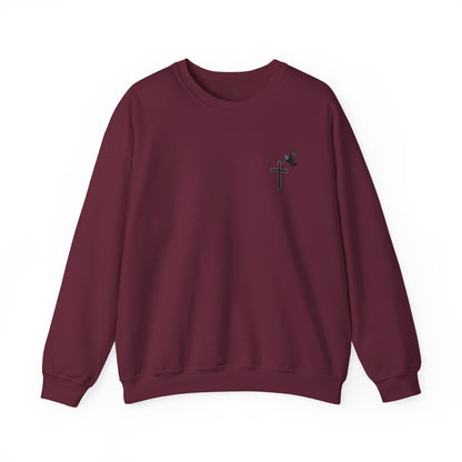 God’s Grace: Cross & Ravens Men's Sweatshirt
