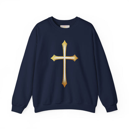 Gold Cross Women’s Christian Sweatshirt
