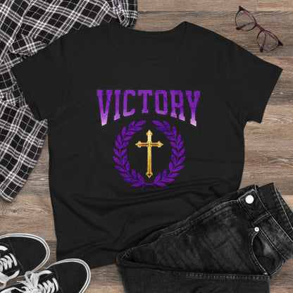 Divine Victory Women’s Tee – Victory in Every Step
