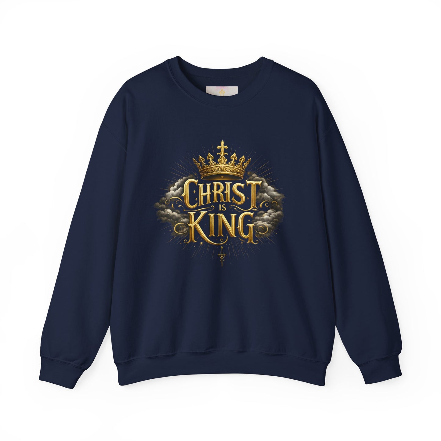 Christ is King (Gold) - Women's Christian Sweatshirt