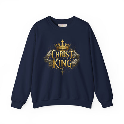 Christ is King (Gold) - Women's Christian Sweatshirt