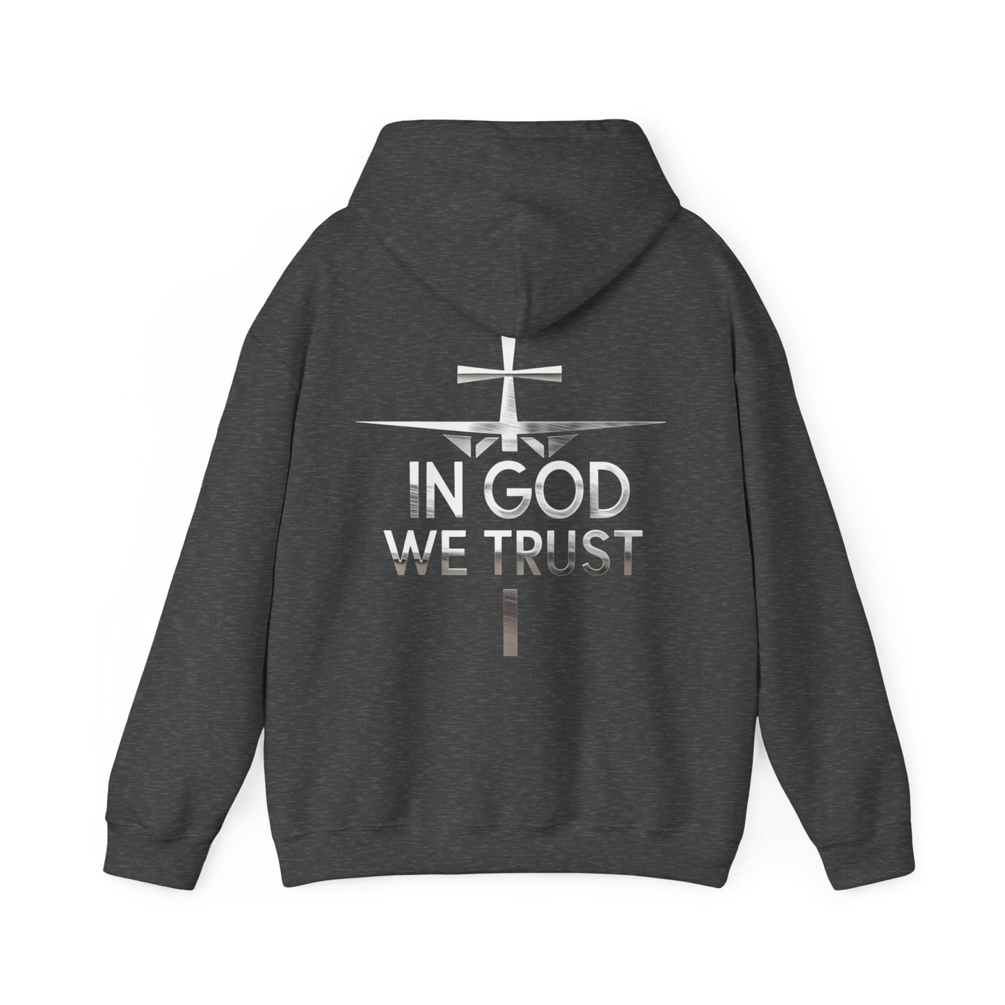 In God We Trust | Men’s Christian Hoodie with Back Design Print