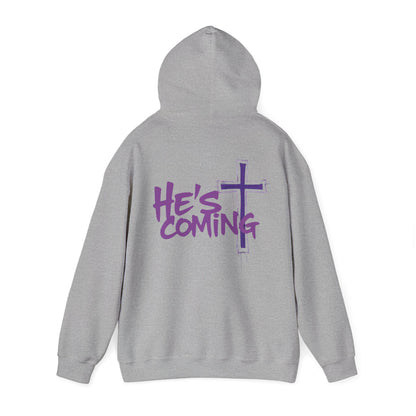 Prophetic “He’s Coming” Men’s Hoodie – Bold Christian Streetwear
