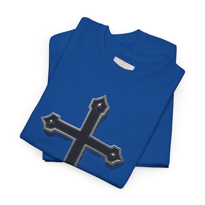 Warrior’s Cross Men’s Christian T-Shirt – Black Cross | Ephesians 6:11
