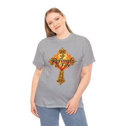 Refined in Fire — Women's Ornate Christian T-Shirt