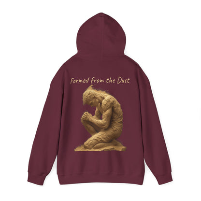 Formed from the Dust (Light Lettering) | Men’s Christian Hoodie with Genesis 2:7