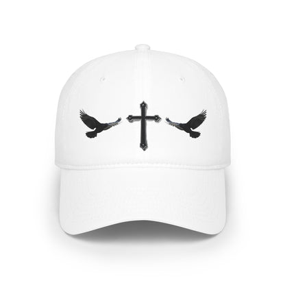 Black Crows & Cross Christian Cap