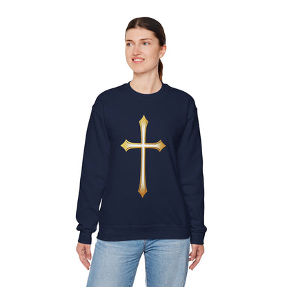 Gold Cross Women’s Christian Sweatshirt
