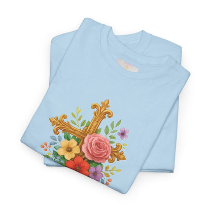Floral Cross Tee - Women's Christian Apparel