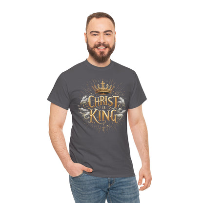 Christ is King Crowned - Men's Christian T-Shirt