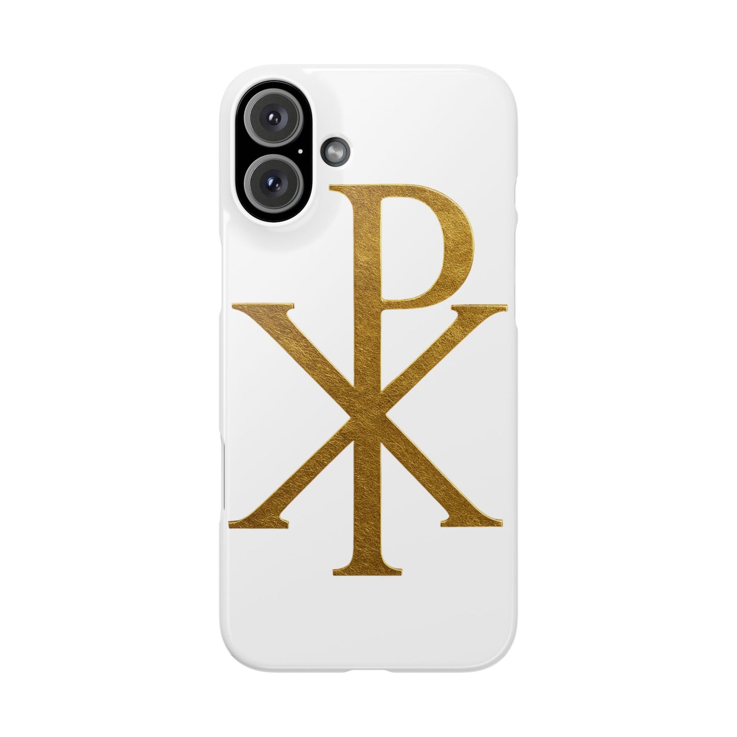 White Chi Rho Snap Case for iPhone – The Way, Truth & Life