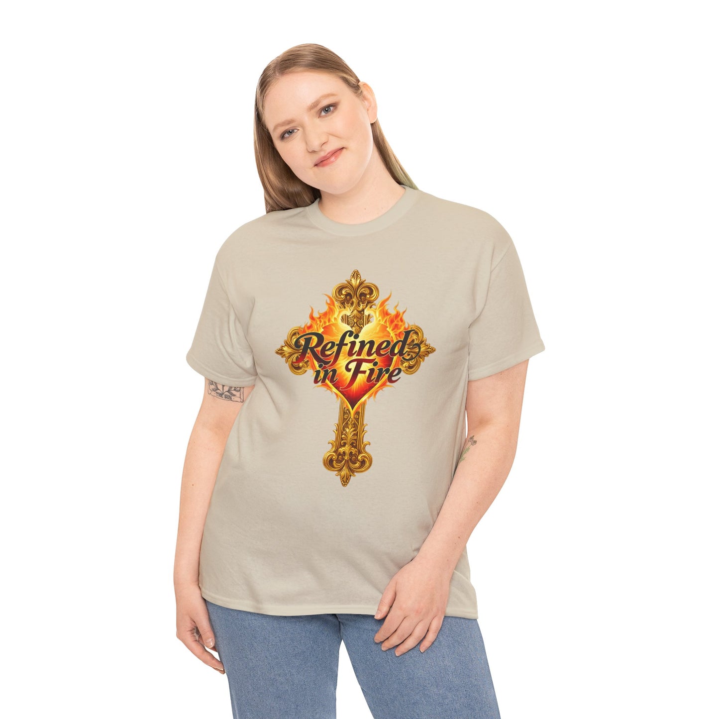 Refined in Fire — Women's Ornate Christian T-Shirt