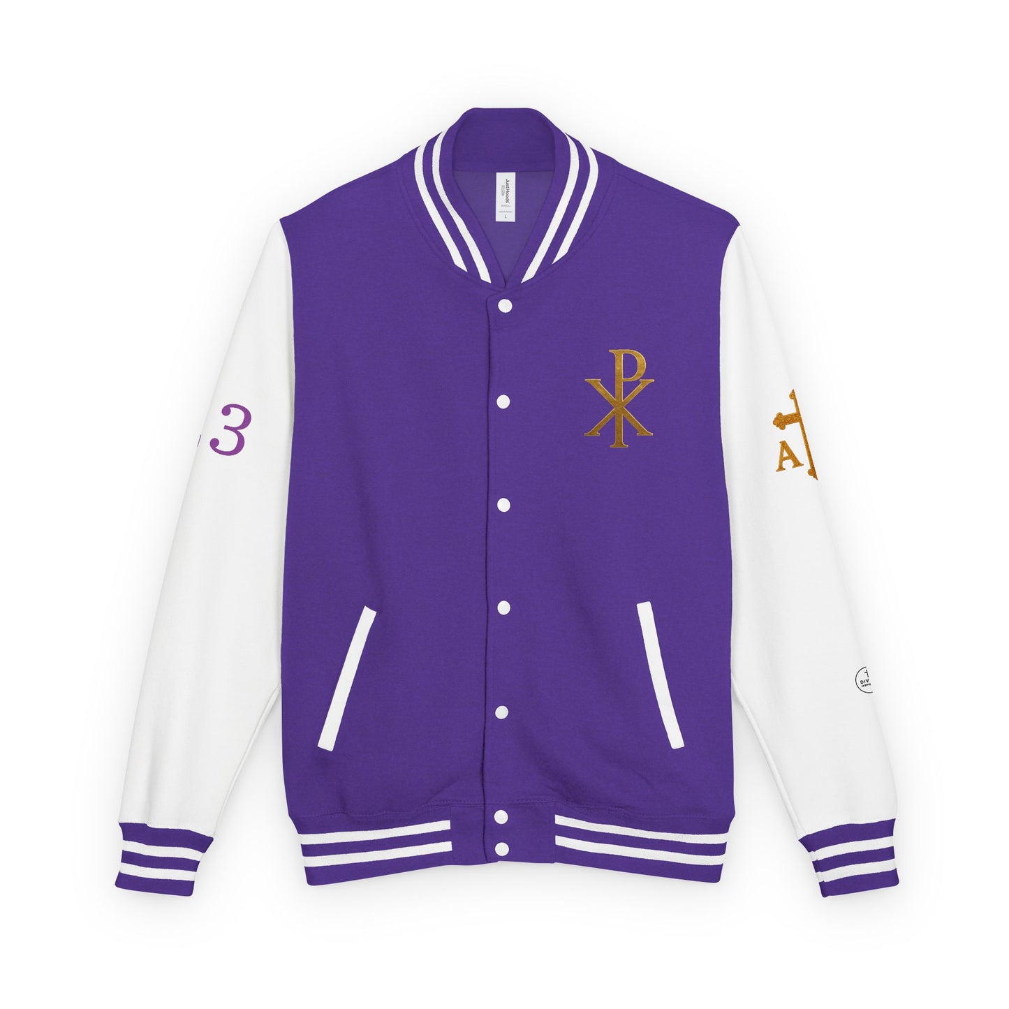 Victory in Christ Men’s Letterman Jacket – Sealed in Faith