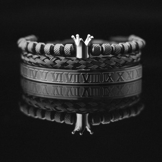 Crowned in Time Sovereign Bracelet Set
