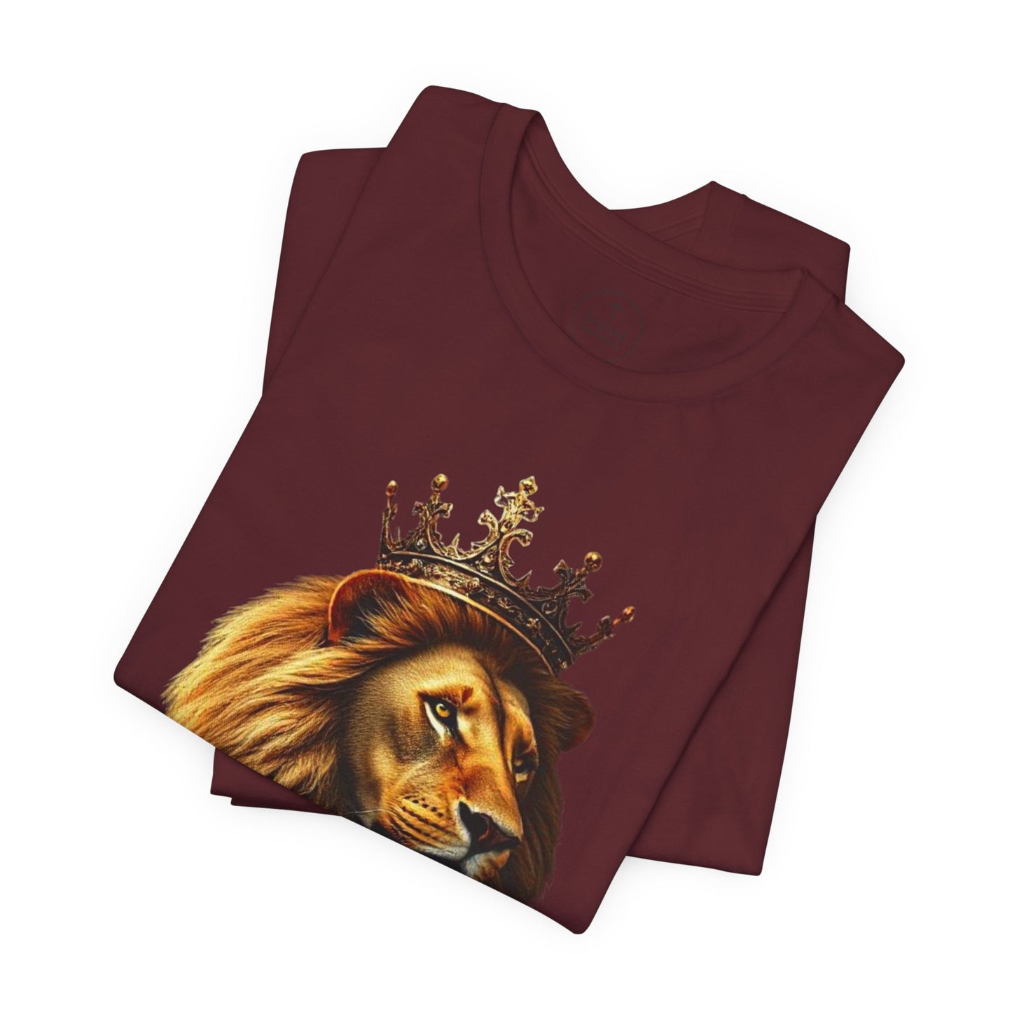 Christ is King Crowned Lion Tee – Inspirational Christian Shirt