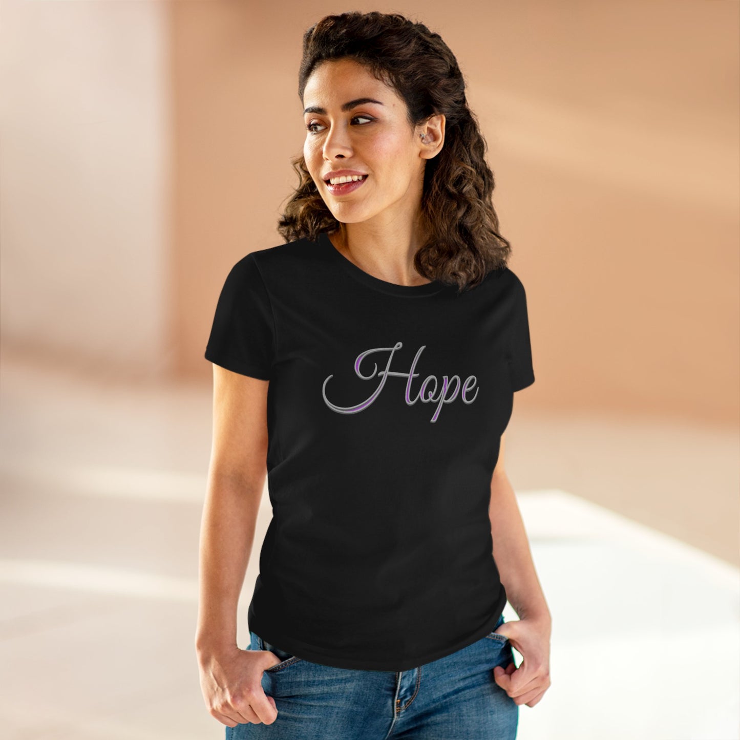 Women’s “Hope” Tee – Inspirational Scripture Design | Romans 15:13