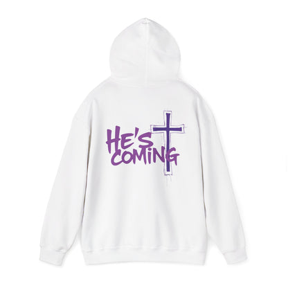 Prophetic “He’s Coming” Men’s Hoodie – Bold Christian Streetwear