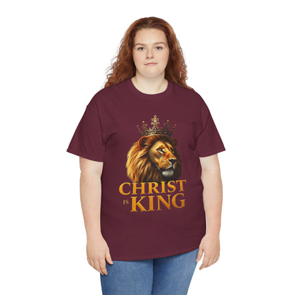 Christ Is King – Lion & Cross Women’s Christian Tee