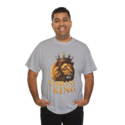 Christ Is King – Lion & Cross Men’s Christian Tee
