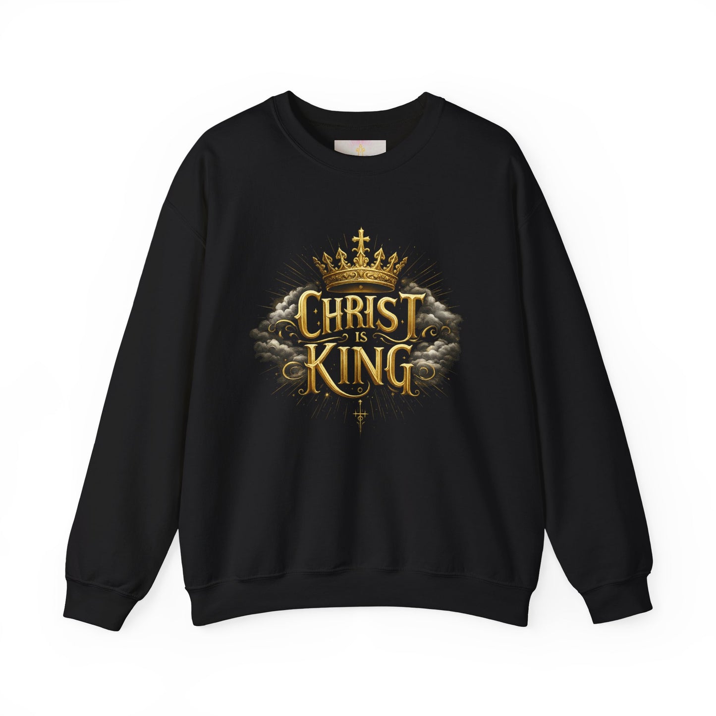 Christ is King (Gold) - Women's Christian Sweatshirt