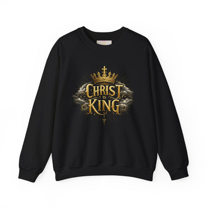 Christ is King (Gold) - Women's Christian Sweatshirt