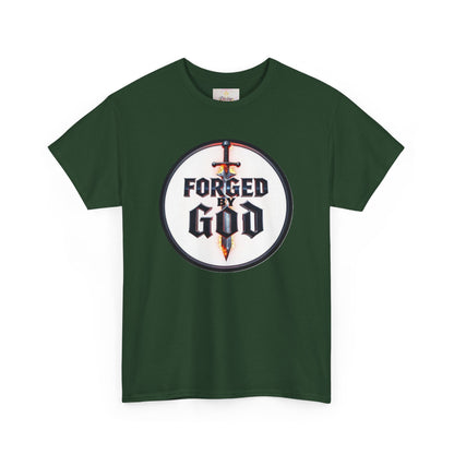 Forged by God Men’s Christian T-Shirt – Strength in Faith Apparel