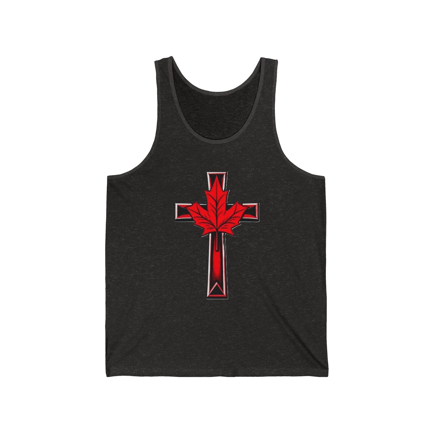 Women’s Faith & Patriot Tank | Cross and Maple Leaf Design