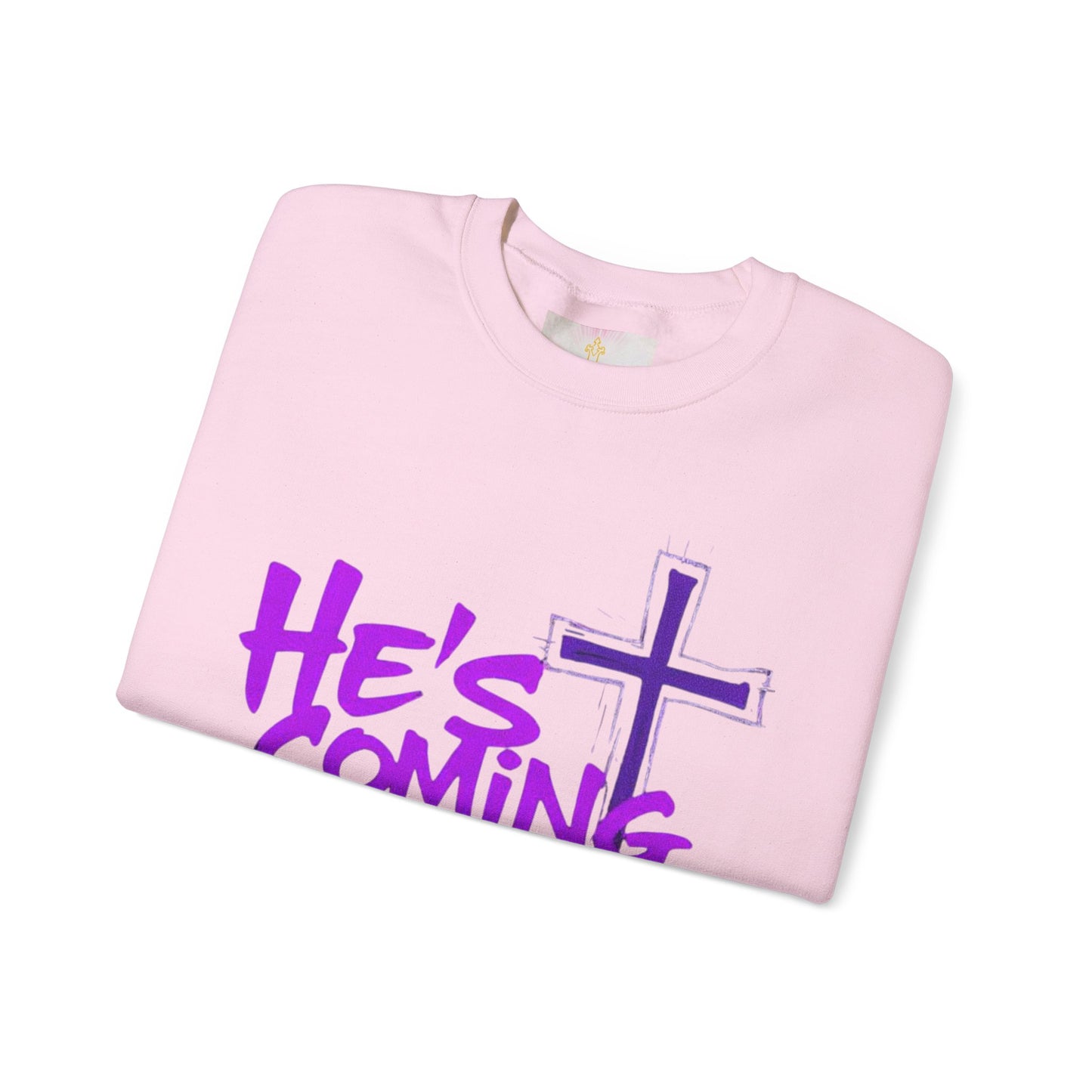 He’s Coming - Women's Bold Christian Sweatshirt