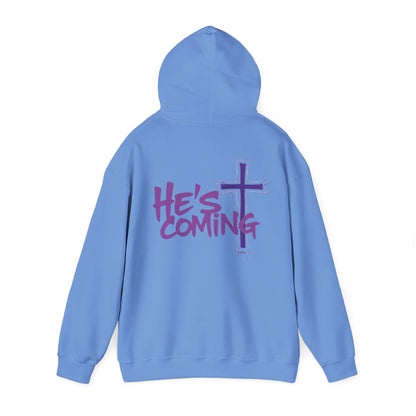 Prophetic “He’s Coming” Men’s Hoodie – Bold Christian Streetwear