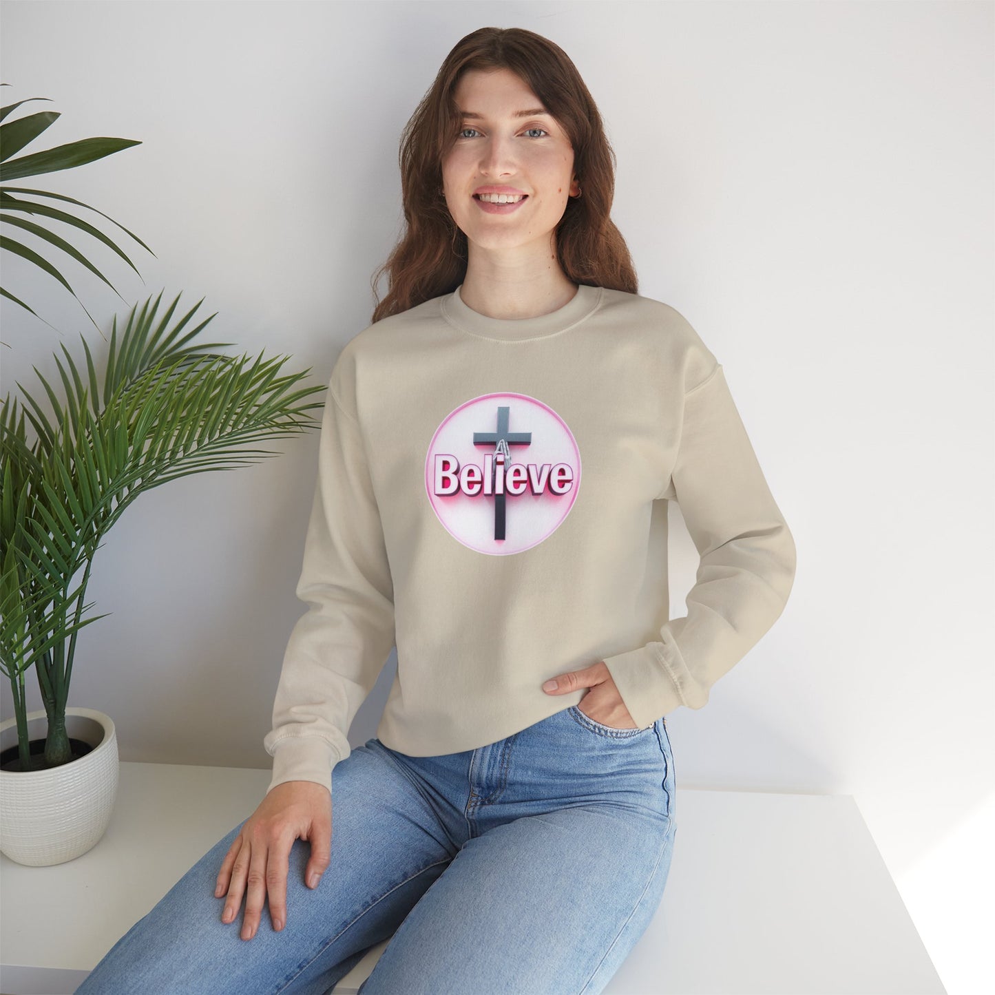 Believe | Women’s Christian Sweatshirt with John 11:40