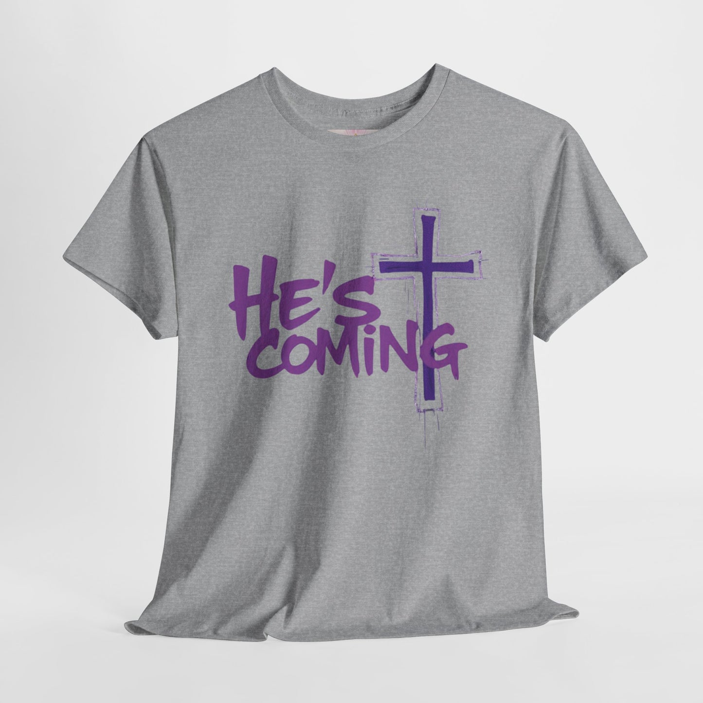 Bold Faith Men’s T-Shirt – “He’s Coming” Prophetic Christian Apparel