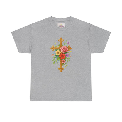 Floral Cross Tee - Women's Christian Apparel
