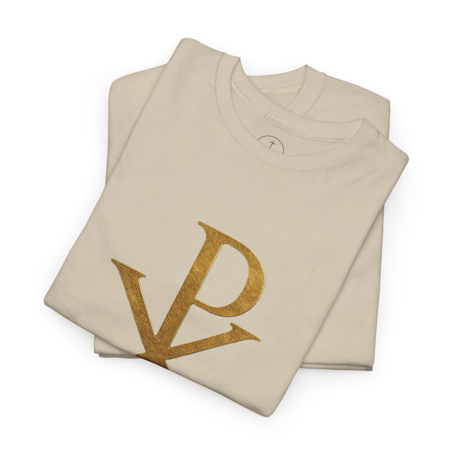 Chi Rho (Gold) - Men's Christian T-Shirt