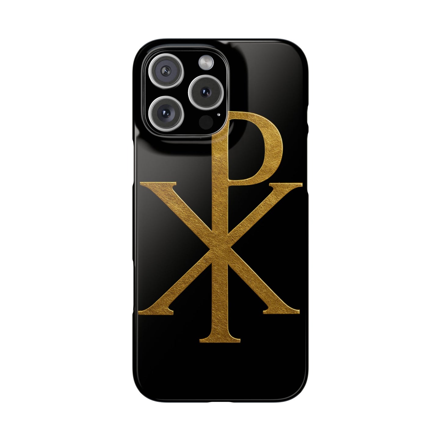 Black Chi Rho Snap Case for iPhone – The Way, Truth & Life