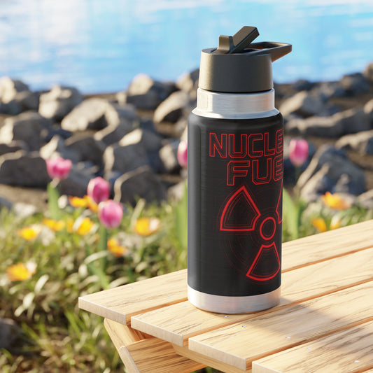 Faith Fueled – Nuclear Energy Stainless Steel Bottle (Red)