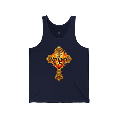 Refined in Fire - Men's Ornate Christian Tank Top
