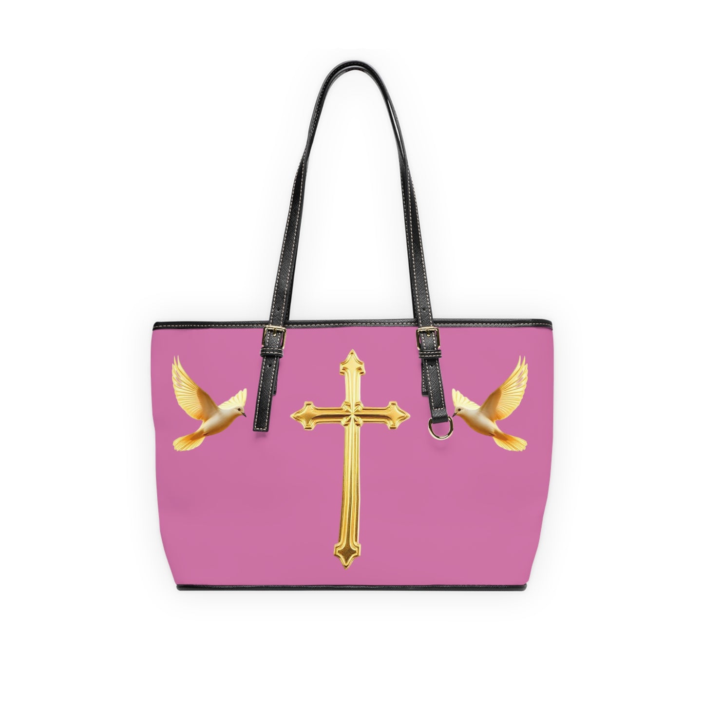 Faith, Peace, and Renewal Shoulder Bag in Pink