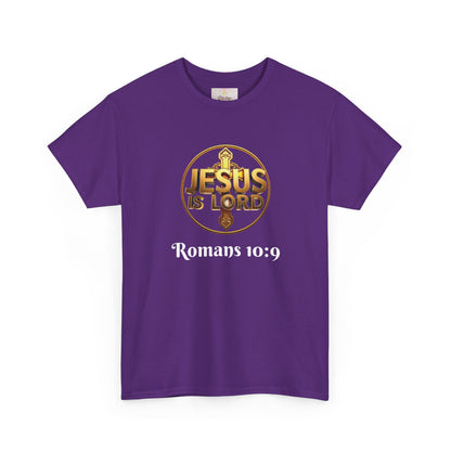 Jesus Is Lord / He Is Risen Christian Tee – Men’s Bold Faith Statement (White Lettering)