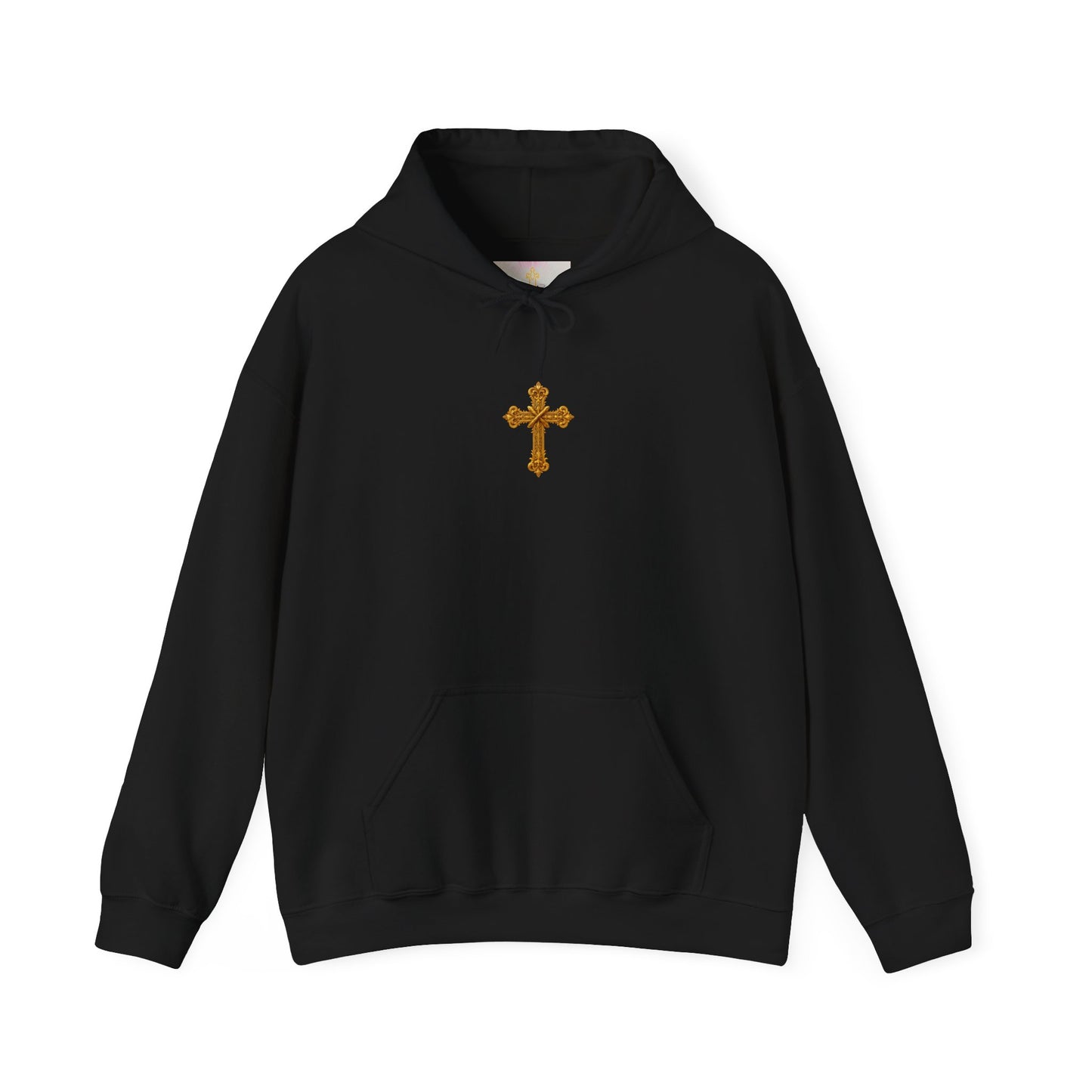 Jesus is Lord - Women's Christian Hoodie with Golden Cross