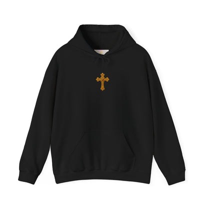 Jesus is Lord - Women's Christian Hoodie with Golden Cross