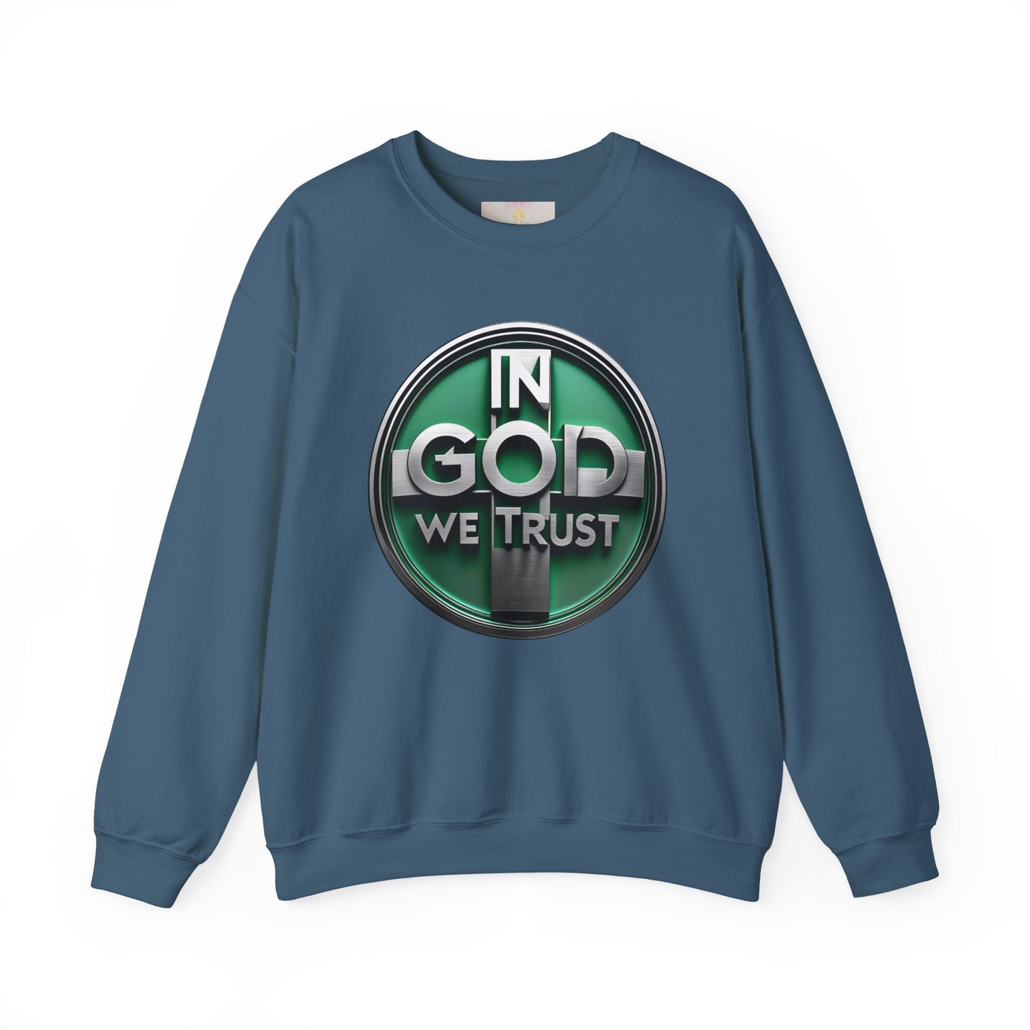 Radiant Faith Women's Sweatshirt – “In God We Trust” Cozy Christian Wear