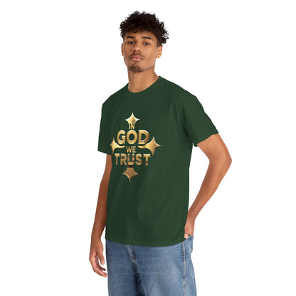 In God We Trust (Gold)- Men's Christian T-Shirt