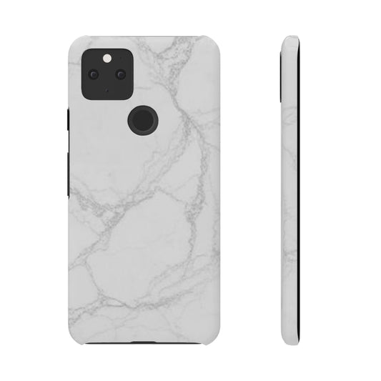Marble Finish Design Google Pixel 5 Snap Case